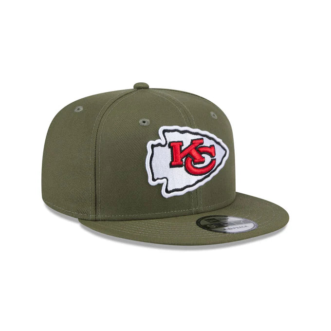 New Era Men's Kansas City Chiefs 9FIFTY Snapback Hat-Olive Green