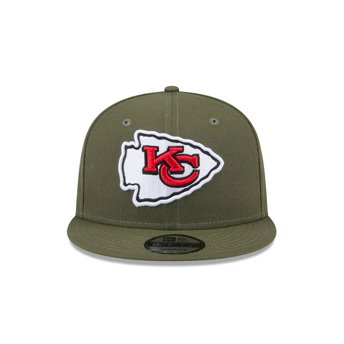 New Era Men's Kansas City Chiefs 9FIFTY Snapback Hat-Olive Green