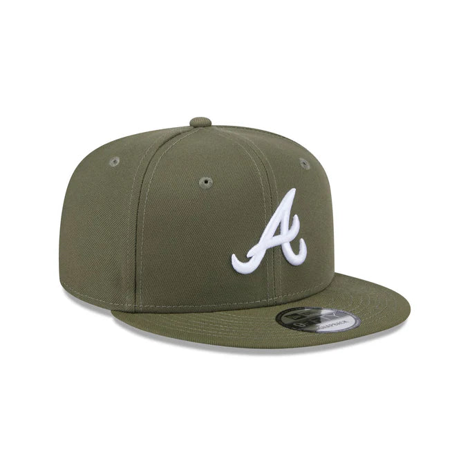 New Era Atlanta Braves 9FIFTY Snapback Hat- Olive Green