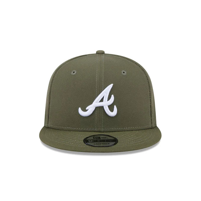 New Era Atlanta Braves 9FIFTY Snapback Hat- Olive Green