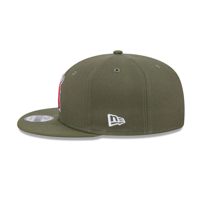 New Era Los Angeles Angels 9FIFTY Snapback Hat- Olive Green