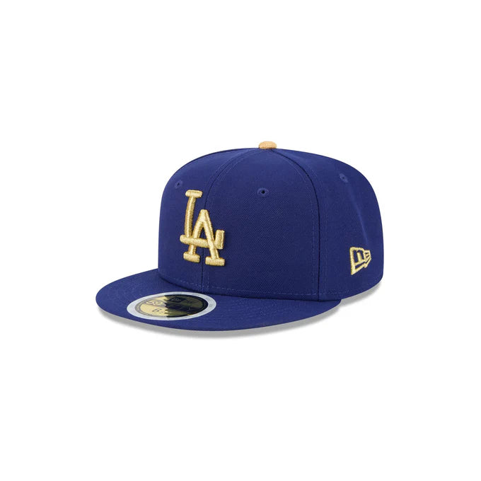 New Era Kids Los Angeles Dodgers 2024 World Series Side Patch 59FIFTY Fitted Hat - Royal/Gold