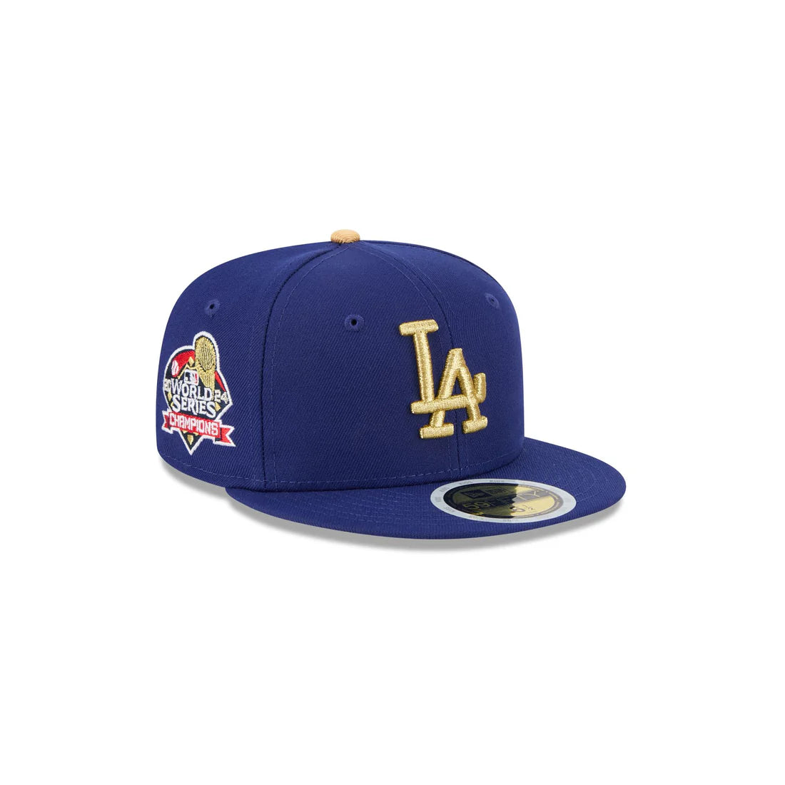 New Era Kids Los Angeles Dodgers 2024 World Series Side Patch 59FIFTY Fitted Hat - Royal/Gold