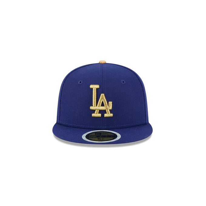 New Era Kids Los Angeles Dodgers 2024 World Series Side Patch 59FIFTY Fitted Hat - Royal/Gold