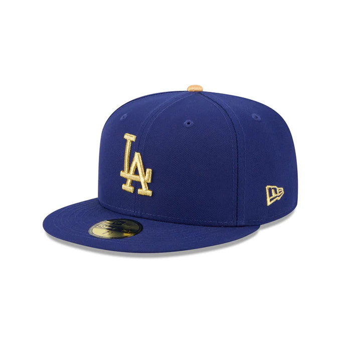 New Era Los Angeles Dodgers 2024 World Series Champions 59FIFTY Fitted Hat-Royal/Gold