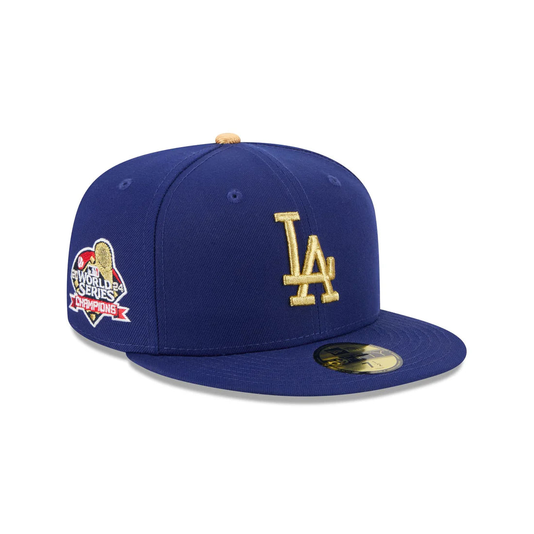 New Era Los Angeles Dodgers 2024 World Series Champions 59FIFTY Fitted Hat-Royal/Gold