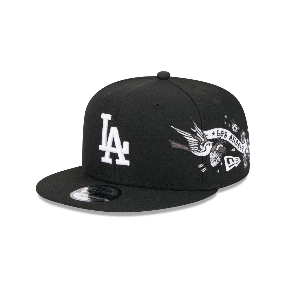 New Era Los Angeles Dodgers City Art 9FIFTY Snapback Adjustable Hat-Black/White