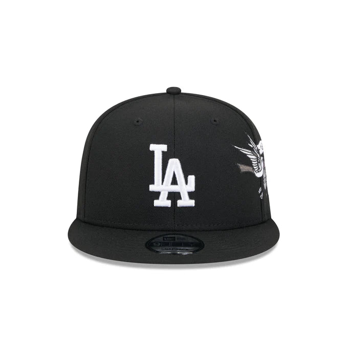 New Era Los Angeles Dodgers City Art 9FIFTY Snapback Adjustable Hat-Black/White