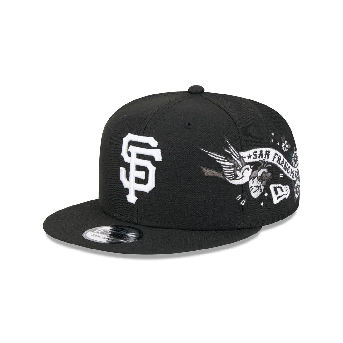 New Era San Francisco City Art 9FIFTY Snapback Adjustable Hat -Black/White