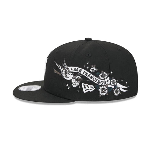 New Era San Francisco City Art 9FIFTY Snapback Adjustable Hat -Black/White