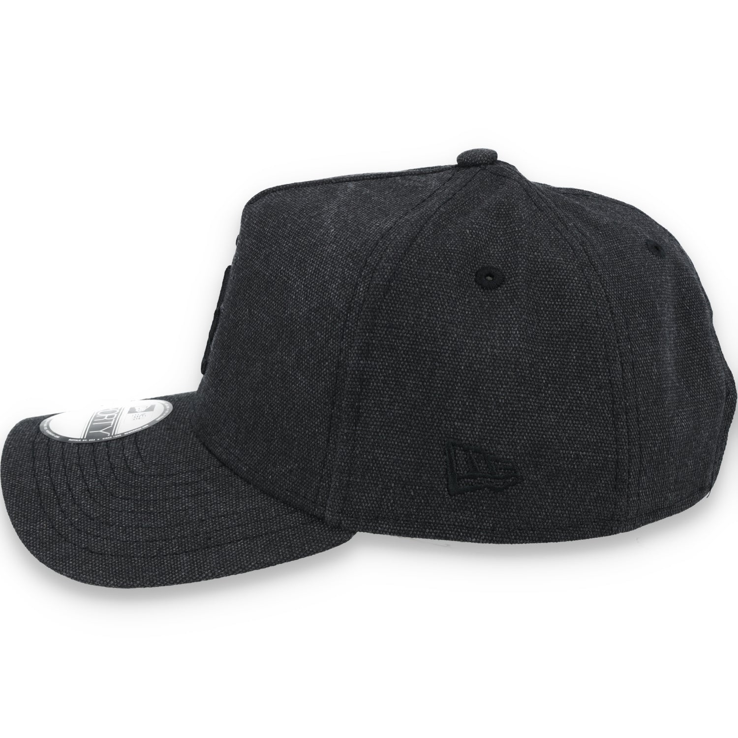 New Era Los Angeles Dodgers Logo Essentials A Frame 9FORTY Adjustable Hat-Charcoal Black