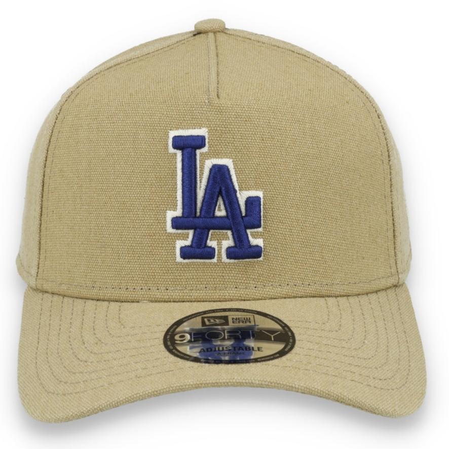 New Era Los Angeles Dodgers Logo Essentials A Frame 9FORTY Adjustable Hat