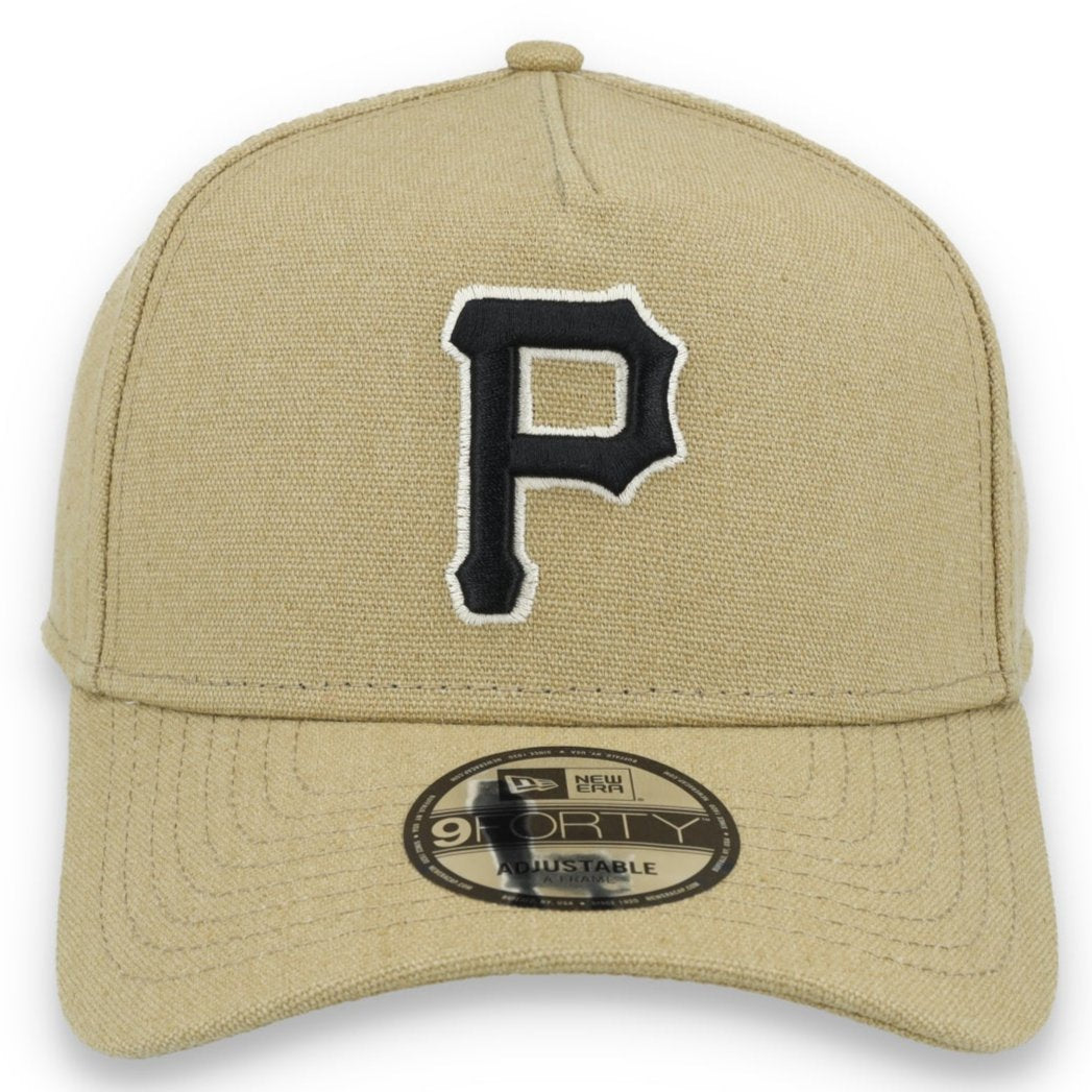 New Era Pittsburgh Pirates Logo Essentials  A Frame 9FORTY Adjustable Hat