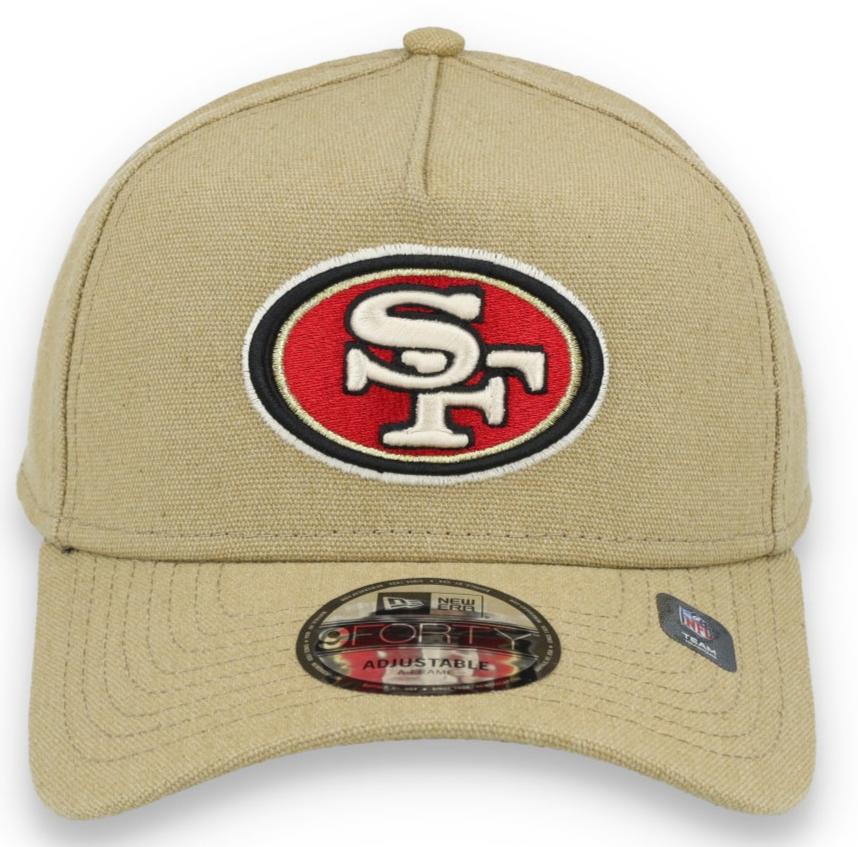 New Era San Francisco 49ers Logo Essentials  A Frame 9FORTY Adjustable Hat