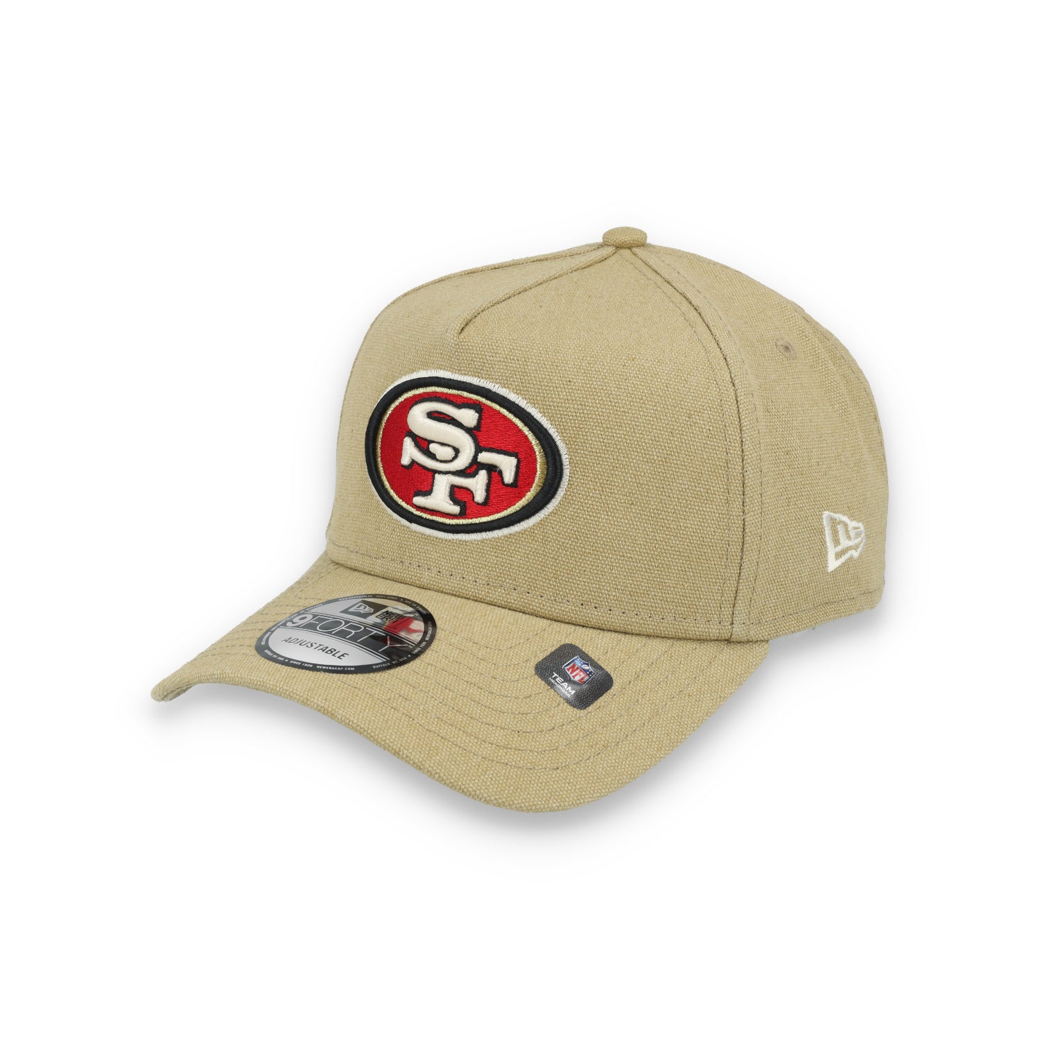 New Era San Francisco 49ers Logo Essentials  A Frame 9FORTY Adjustable Hat