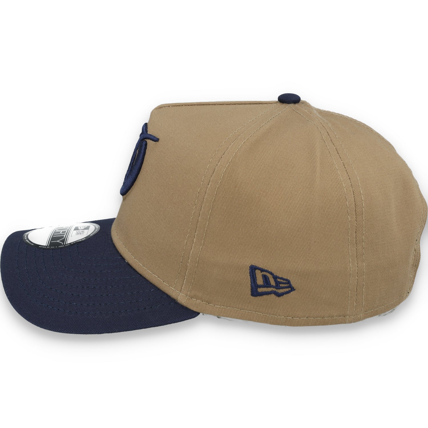 New Era Los Angeles Dodgers A Frame 9FORTY Adjustable Hat-Khaki/Navy