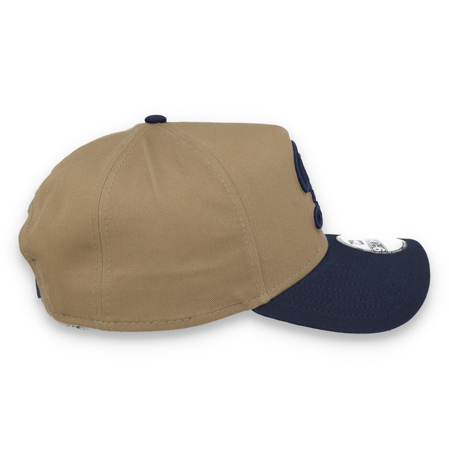 New Era Los Angeles Dodgers A Frame 9FORTY Adjustable Hat-Khaki/Navy