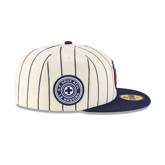 New Era Cruz Azul Retro Pinstripe 59FIFTY Fitted Hat