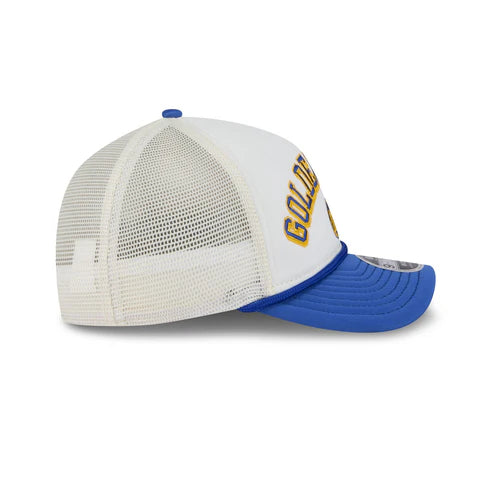 New Era Golden State Warriors Chrome Arch M-Crown 9FORTY Adjustable Snapback Hat