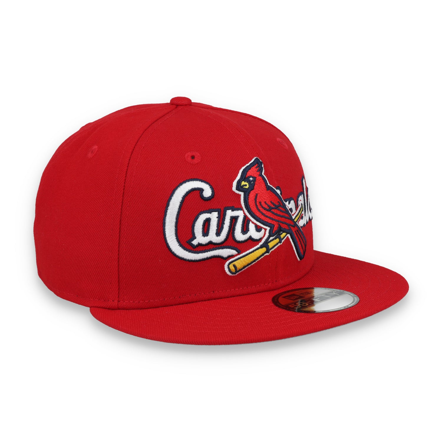 New Era St. Louis Cardinals Overlap 59FIFTY Fitted Hat-Red