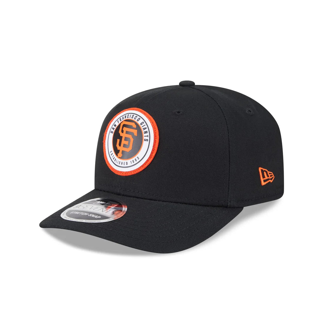 New Era San Francisco Giants Circle Patch 9SEVENTY Stretch-Snap Hat