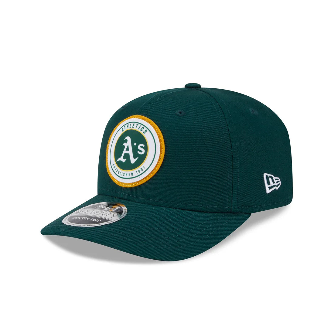 New Era Oakland Athletics Circle Patch 9SEVENTY Stretch-Snap Hat