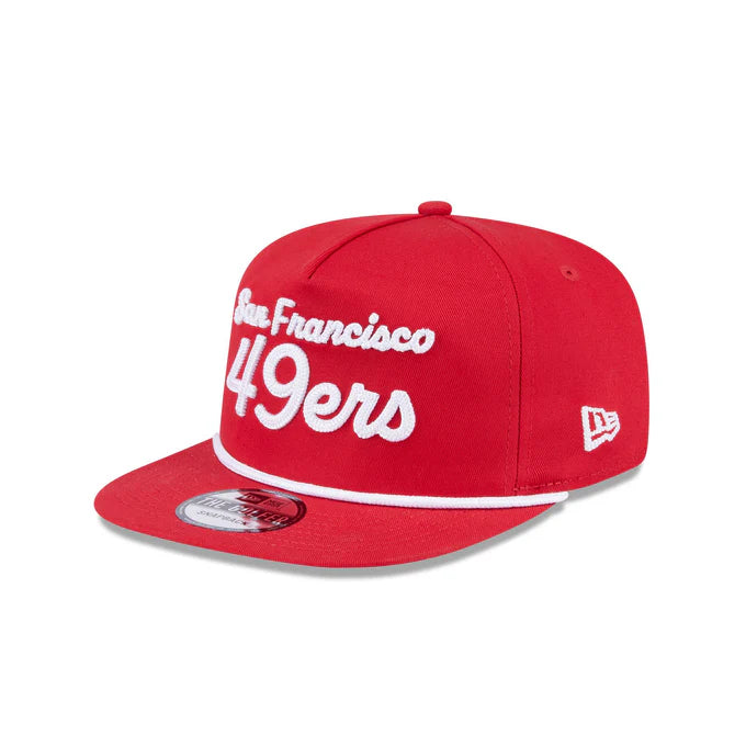 New Era San Francisco 49ers Team Text Golfer Snapback Hat