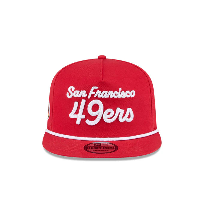 New Era San Francisco 49ers Team Text Golfer Snapback Hat