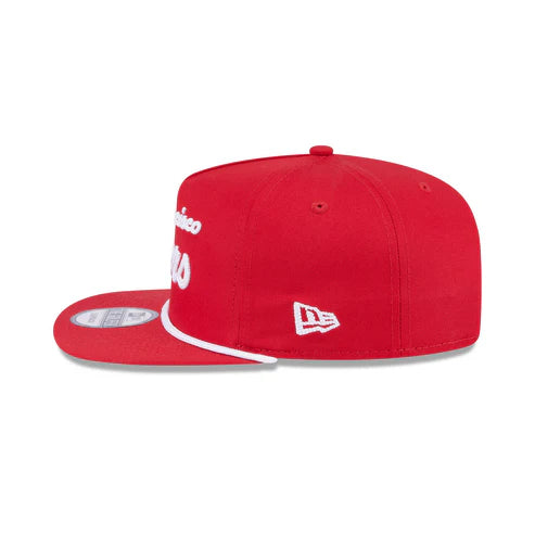 New Era San Francisco 49ers Team Text Golfer Snapback Hat