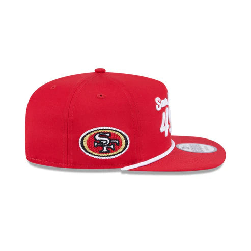 New Era San Francisco 49ers Team Text Golfer Snapback Hat