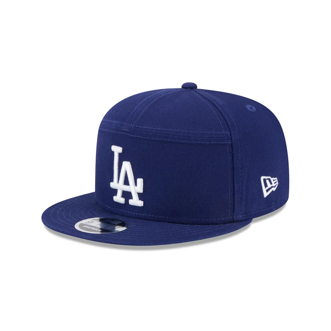 New Era Los Angeles Dodgers Cotton Canvas 9FIFTY Split Panel Trucker Hat