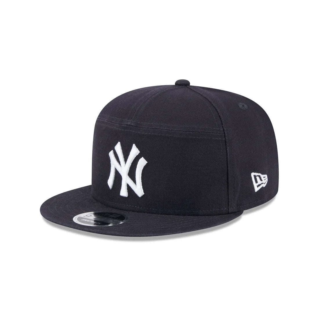 New Era New York Yankees Cotton Canvas 9FIFTY Split Panel Trucker Hat