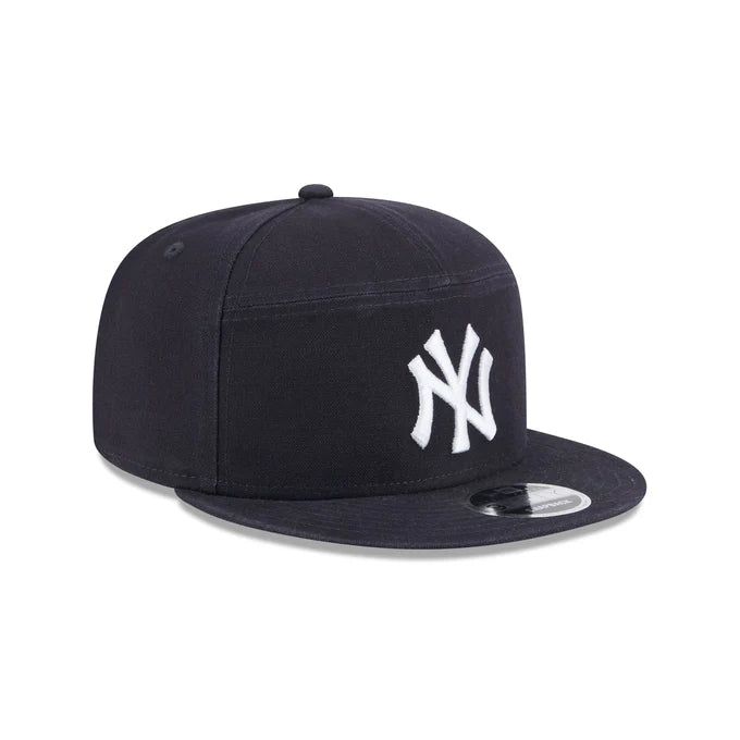 New Era New York Yankees Cotton Canvas 9FIFTY Split Panel Trucker Hat