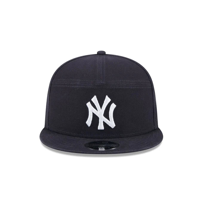 New Era New York Yankees Cotton Canvas 9FIFTY Split Panel Trucker Hat