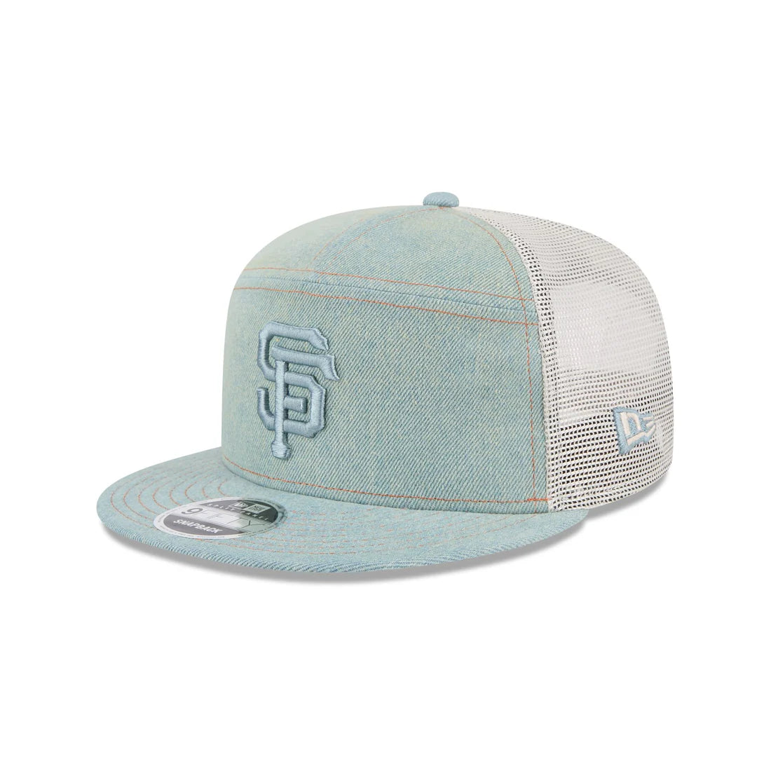 New Era San Francisco Giants Denim 9FIFTY Split Panel Trucker