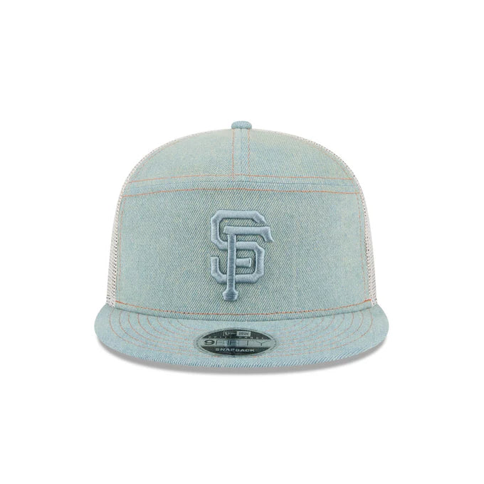 New Era San Francisco Giants Denim 9FIFTY Split Panel Trucker