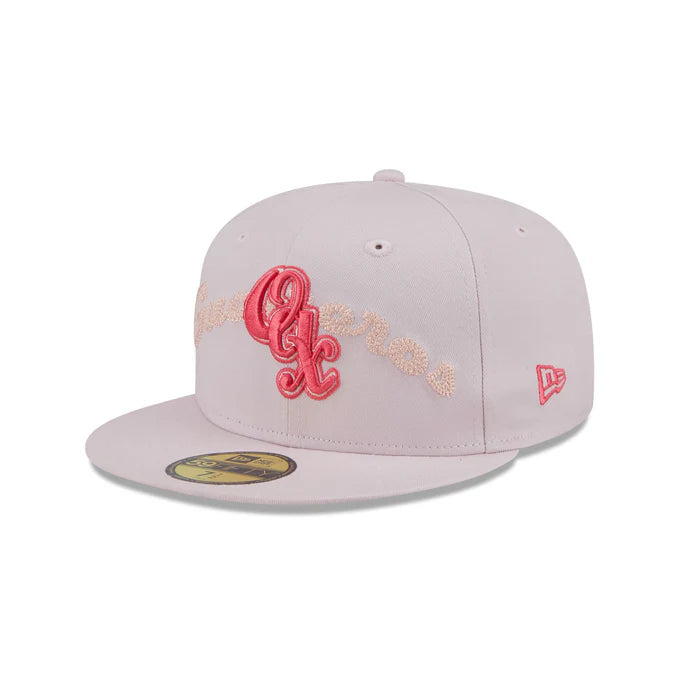New Era Guerreros De Oaxaca Stacked  Wordmark 59FIFTY Fitted Hat-Pink