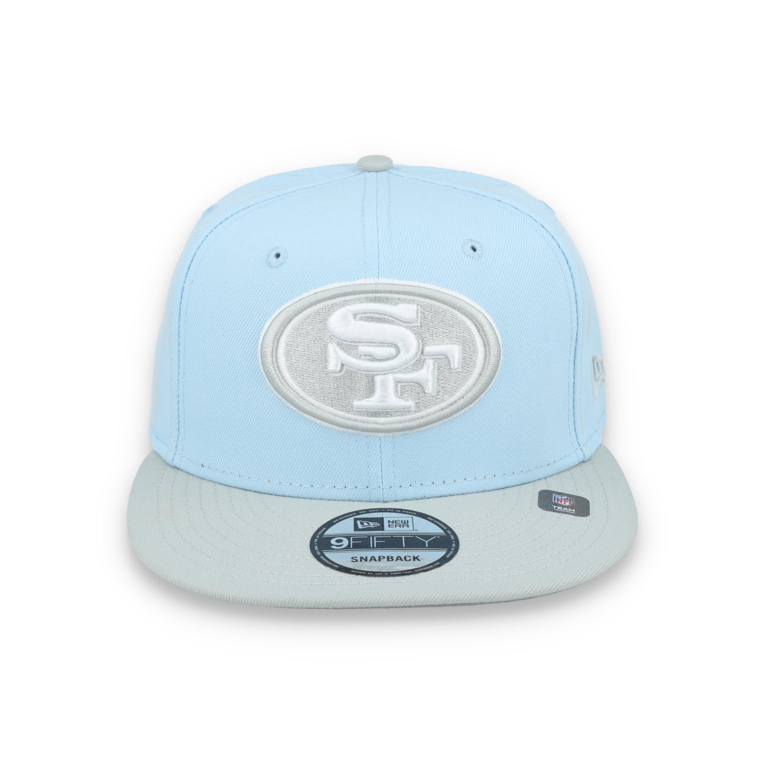 New Era San Francisco 49ers  2-Tone Color Pack 9FIFTY Snapback Hat -Light Blue/Gray