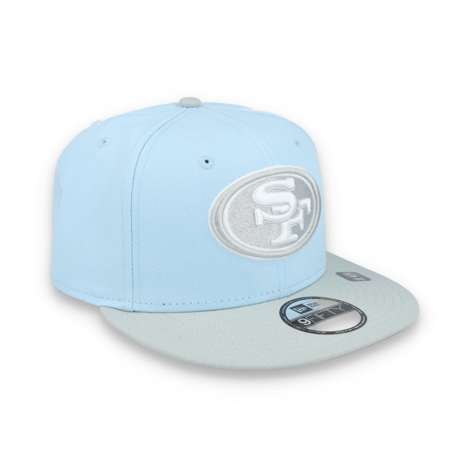 New Era San Francisco 49ers  2-Tone Color Pack 9FIFTY Snapback Hat -Light Blue/Gray