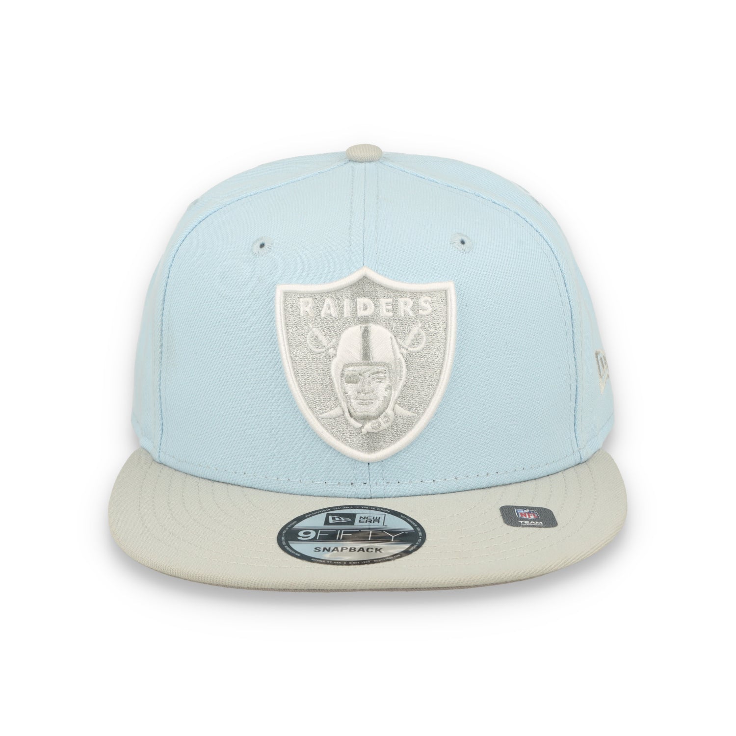 New Era raiders   2-Tone Color Pack 9FIFTY Snapback Hat -Light Blue/Gray