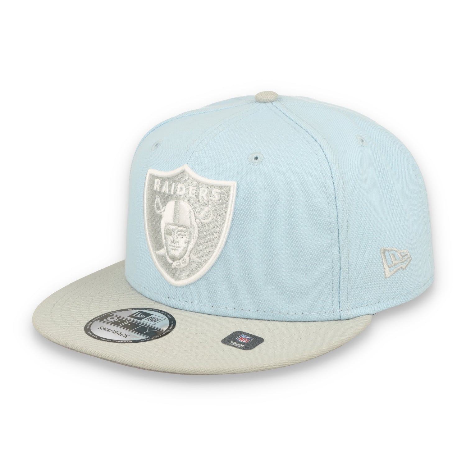 New Era raiders   2-Tone Color Pack 9FIFTY Snapback Hat -Light Blue/Gray