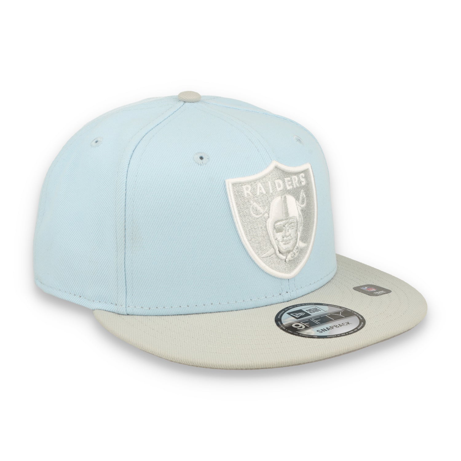 New Era raiders   2-Tone Color Pack 9FIFTY Snapback Hat -Light Blue/Gray