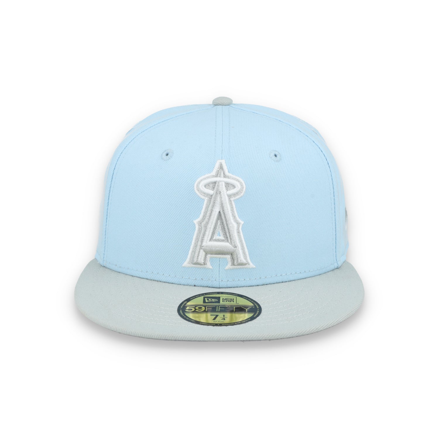 New Era Los Angeles Angels 2-Tone Color Pack 59FIFTY Fitted Hat-Light Blue/Gray