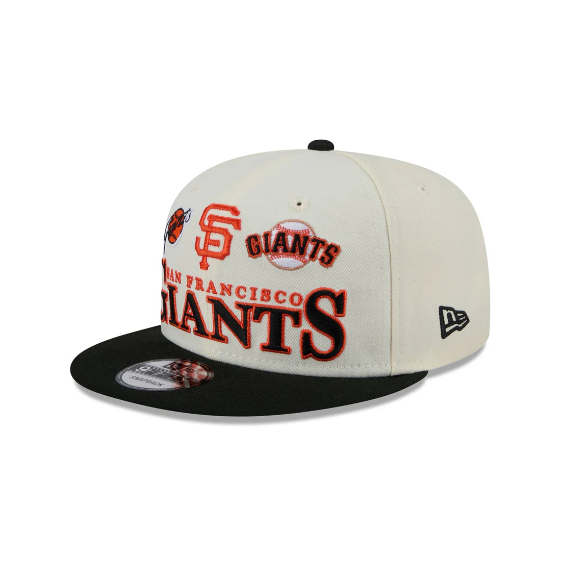 New Era San Francisco Giants Multi Logo Archive 9FIFTY Snapback Hat - Cream