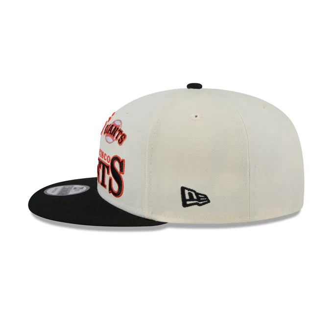 New Era San Francisco Giants Multi Logo Archive 9FIFTY Snapback Hat - Cream