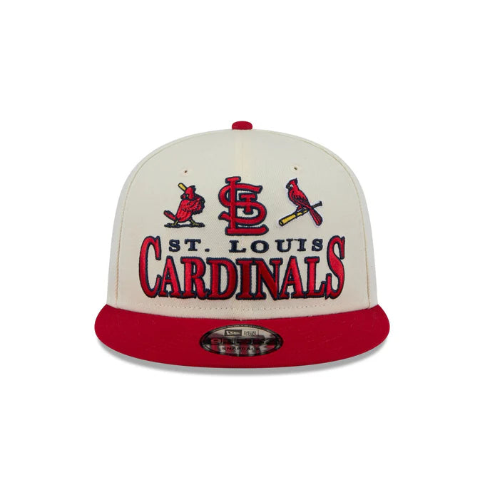 New Era St. Louis Cardinals Multi Logo Archive 9FIFTY Snapback Hat - Cream