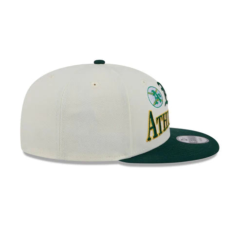 New Era Oakland Athletics Multi Logo Archive 9FIFTY Snapback Hat - Cream