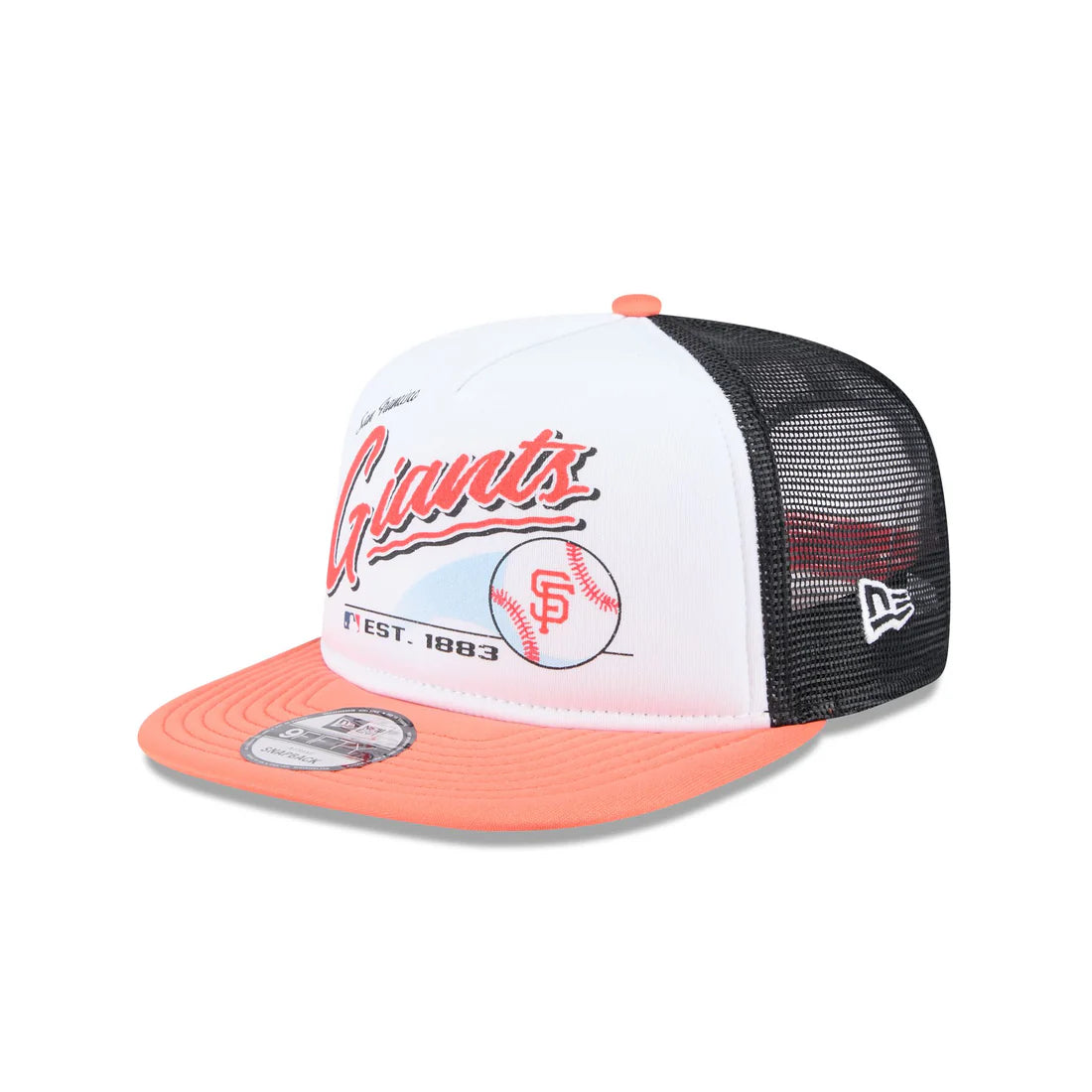 New Era San Francisco Giants Retro Script 9FIFTY A-Frame Snapback Trucker