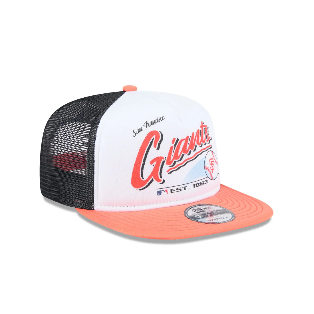 New Era San Francisco Giants Retro Script 9FIFTY A-Frame Snapback Trucker