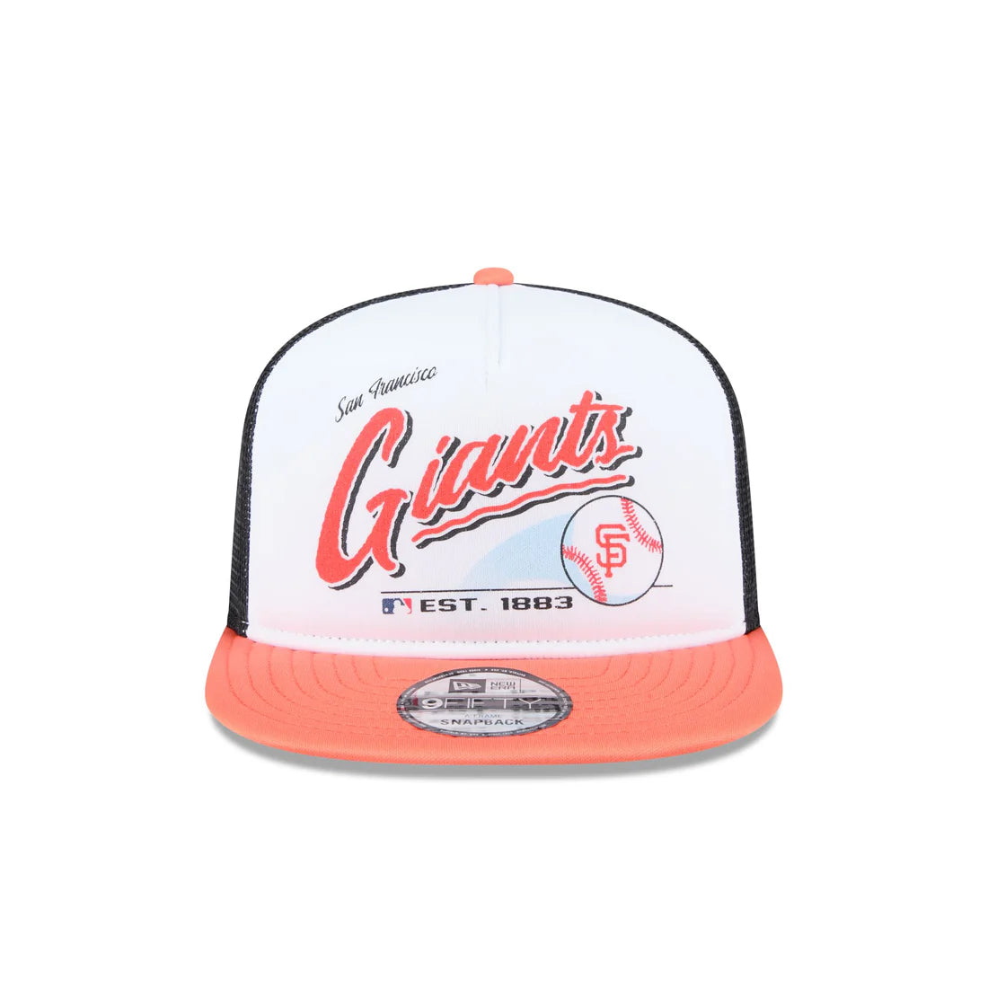 New Era San Francisco Giants Retro Script 9FIFTY A-Frame Snapback Trucker